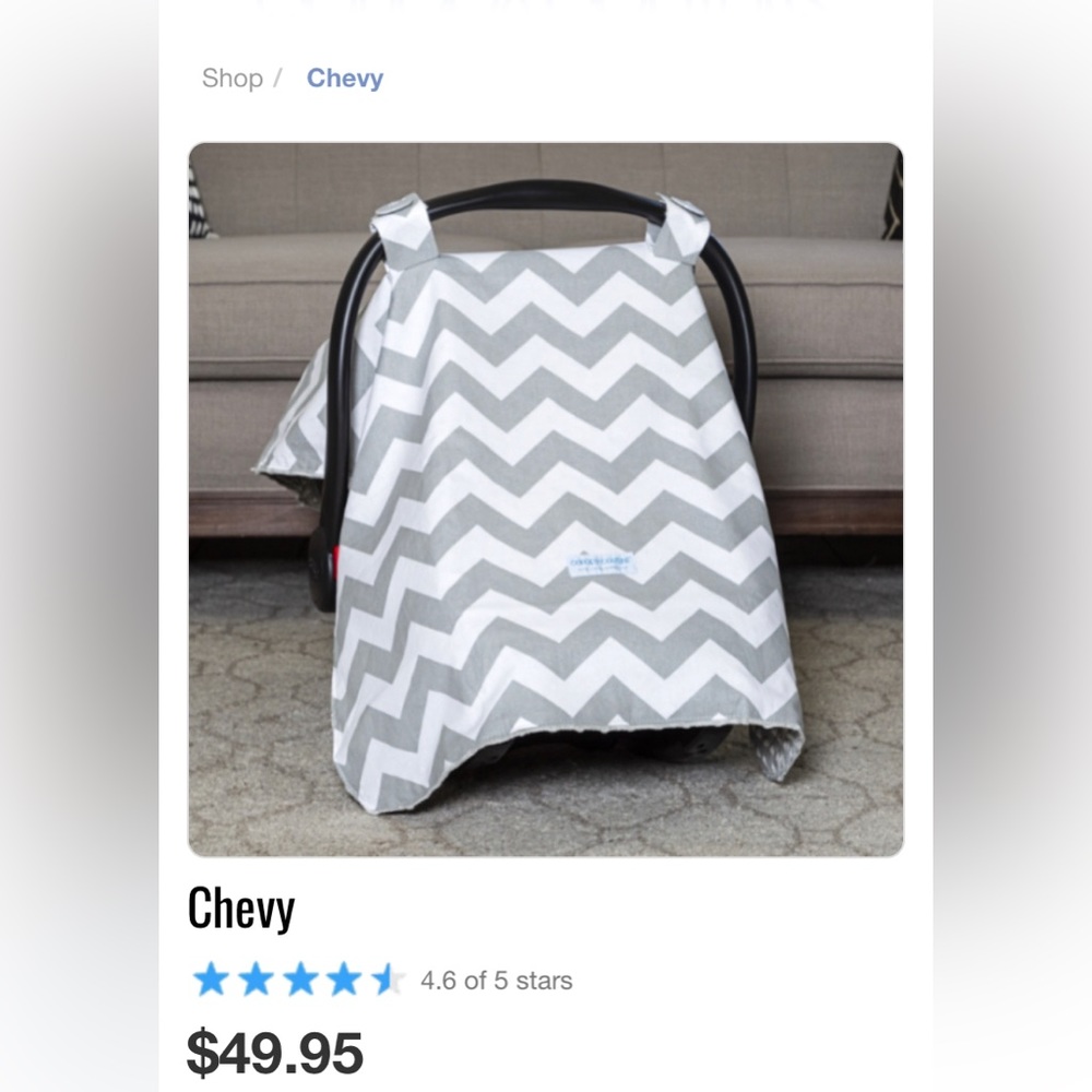 Canopy Couture Car Seat Cover